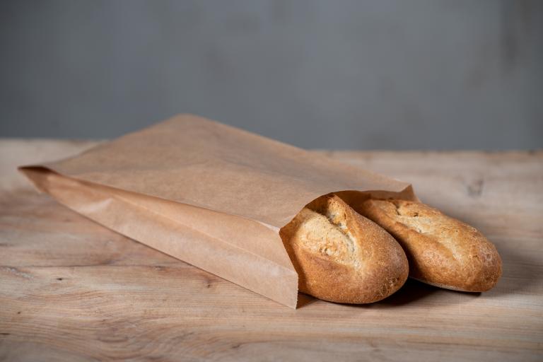 Baguetter i påse, kraft paper