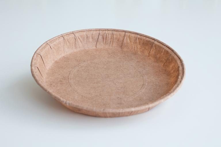 Food container made from Nordic Paper's Natural Greaseproof paper